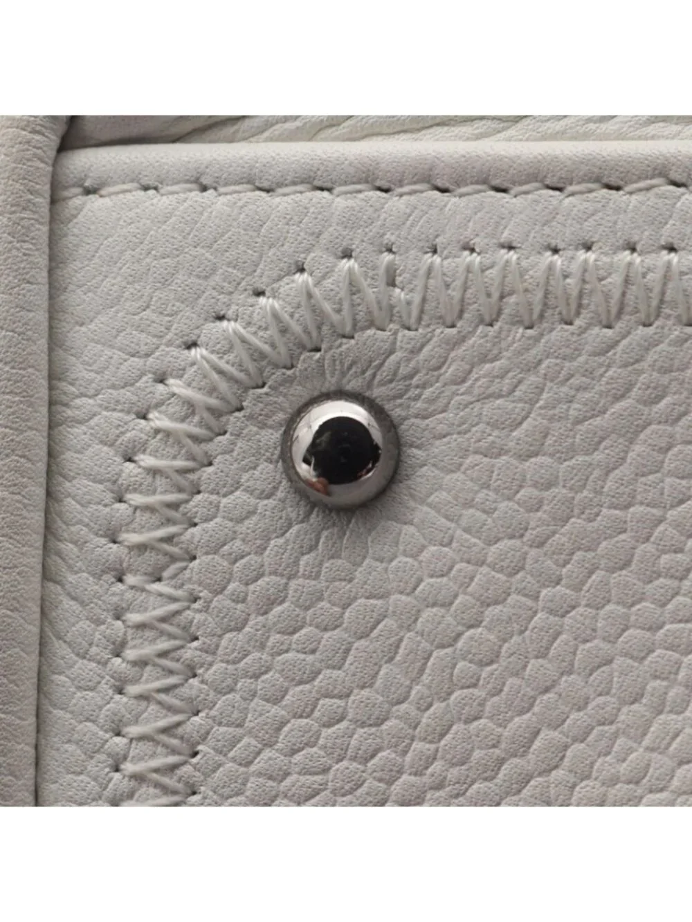 Chanel Handbag Choco Bar Boston Bag White Caviar Leather